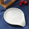 Large White Porcelain Ceramic Spoon Rest & Jewelry Holder