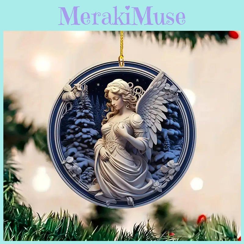 Stunning Car Acrylic Ornament Beautiful European Style Angel Design For Decoration Interior