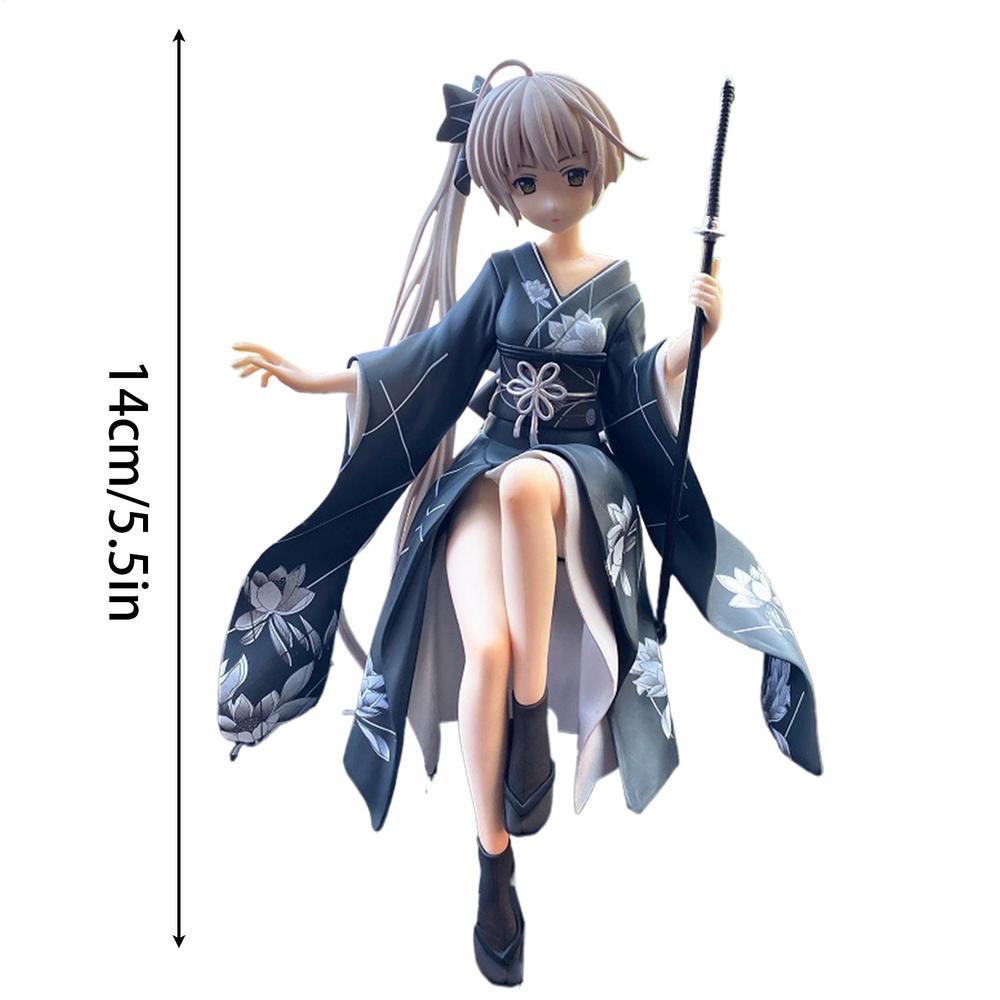 Yosuga NoSora Anime Figure Car Ornaments Anime Collection Doll Adorable Anime Character Model Car Dashboard Decorations