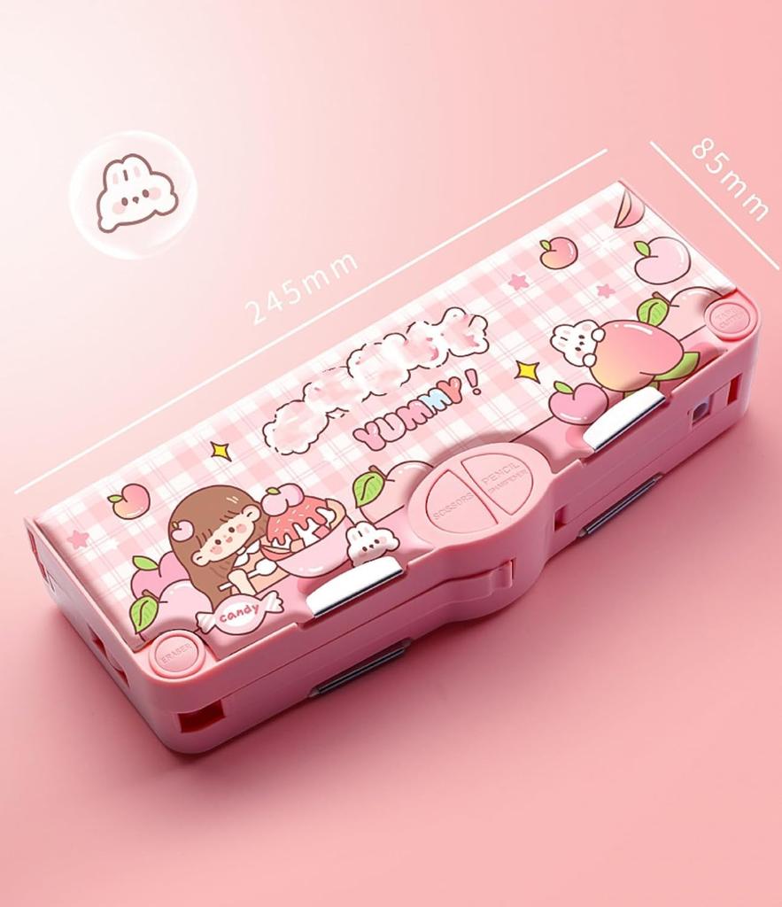 Pencil Pencil Cute Transformed Elementary School Student Pencil School Stationery Storage Pen Plastic Pen Large Stationery Double Stationery