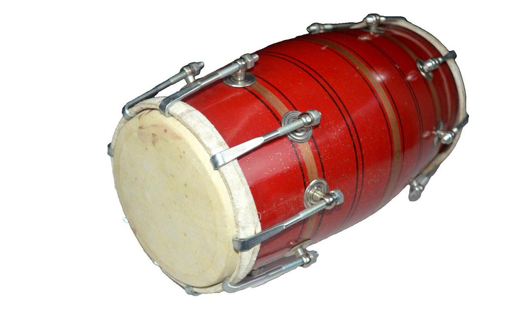 Traditional Red Dhol Drum | Best Bass Sound | With Bag