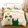 Kawaii Gromit Bedding Set Single Twin Full Queen King Size Aldult Duvet Cover Sets For Boys Bedroom Printed Anime