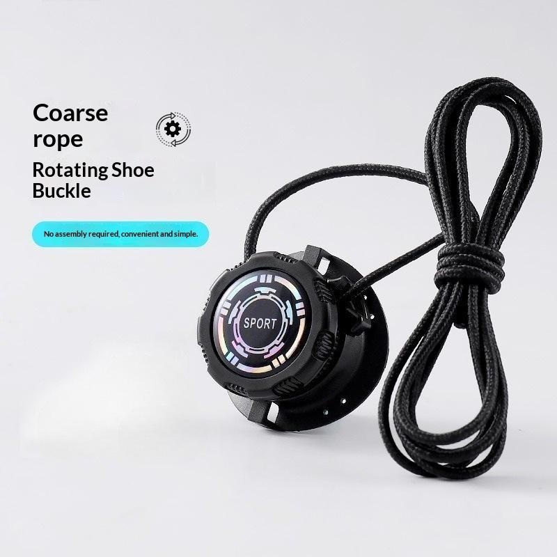 Automatic Tieless Shoelaces Simple Install Swivel Buckle Thick Anti-slip Rope for Men Women Kids Sports Shoes Casual Sneakers
