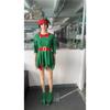 Christmas children's elf costume parent-child outfit festival girls' green Christmas clothing