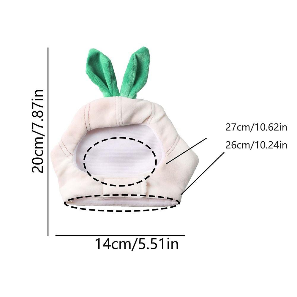 Multi-functional Cartoon Pet Garlic Hat Comfortable Funny Cat Head Cover Soft Dog Headdress Cosplay Event