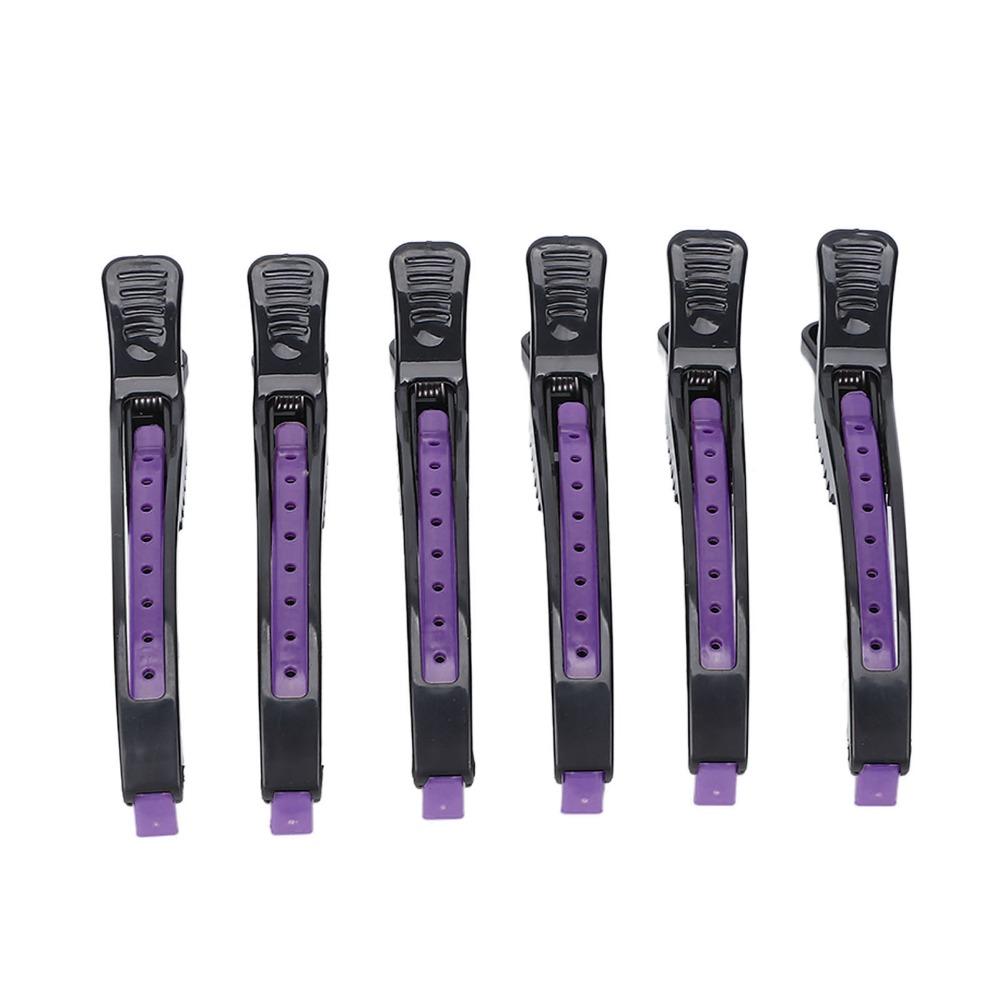 6 PCS Non Slip Professional Hair Clip Portable Design Salon Hair Clip Hair Clamp Home Salon