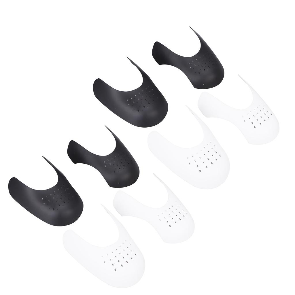 4 Pairs Shoe Inserts Guard Cuttable Reduce Crease Sneaker Shoes Protector Shaper White Black