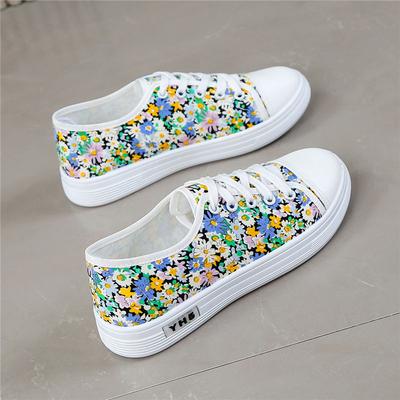 Summer New Canvas Shoes for Women Breathable and Fashionable Sports and Leisure Shoes Versatile Flat Bottomed Student Cloth Shoes for Women