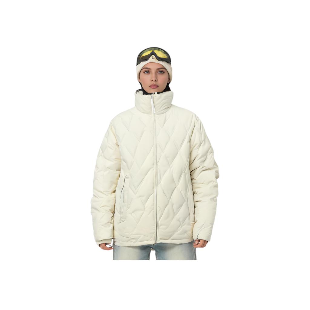 New FILA Down Jacket Women's Mist Lotus White F11W344927F-IV