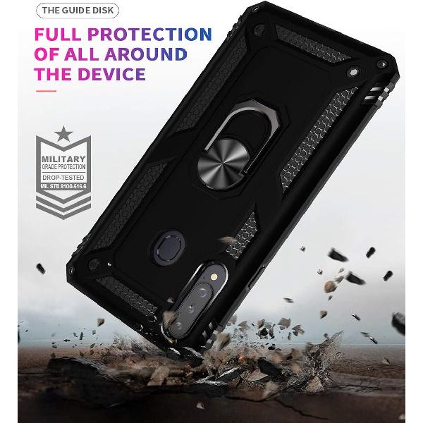 ADDIT A20s Case, Samsung Galaxy A20s Case Military Grade Protective Samsung A20s Cases Cover with Ring Car Mount Kickstand for Samsung Galaxy A20s -