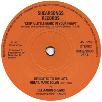 7inch Record DEL AARON-SHEARS - Keep A Little Marc In Your Heart SRTS79 Shearsongs 1979 UK Pop Used