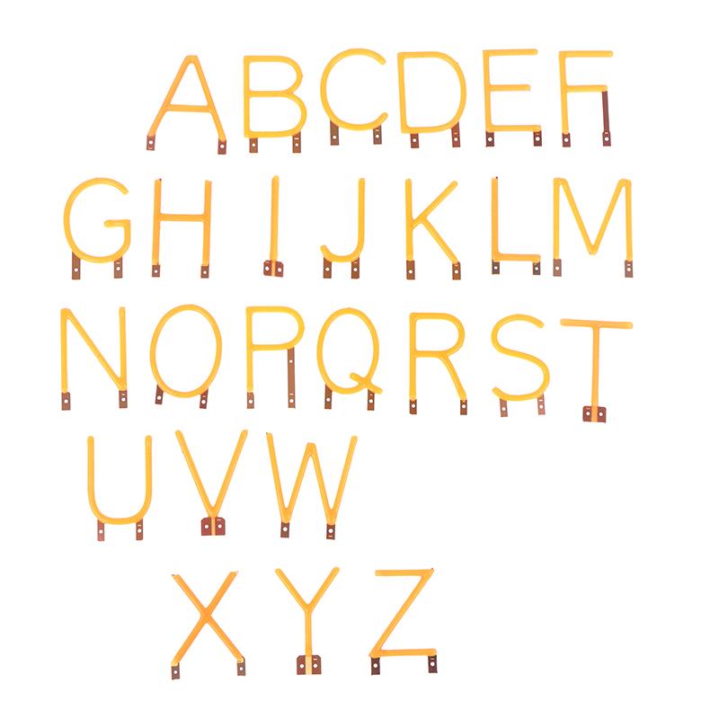 English Letter Filament Cob Led Filament Dc3V Candle Edison Yellow Diodes Party Decoration Light Accessories Diy