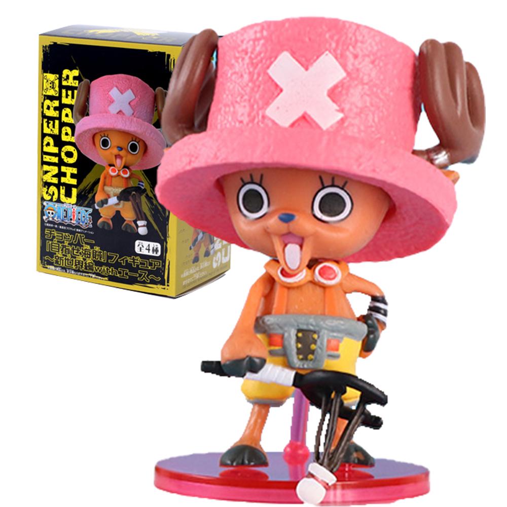 8CM Tony Tony Chopper Cosplay Figure Anime ONE PIECE Sanji Usopp Portgas D Ace Golf Model Toy Gift Collection Ornaments PVC