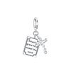 925 Silver Charms Cross Bible Heart Zircon Earrings Beads Pendant Bracelets Necklaces Womens DIY Jewelry Gift