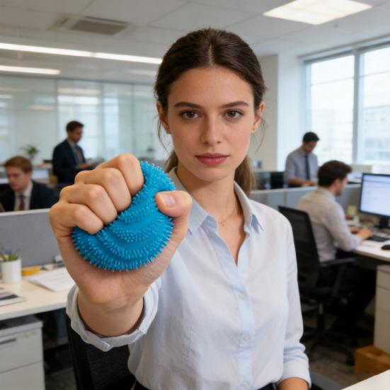 Stress Relief Fuzz Ball Soft Stretchy Textured Ball Squeeze Toy Anxiety Reduction