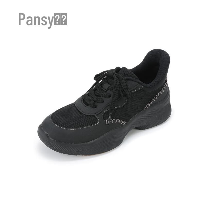 Pansy Women s Thick-Sole Casual Shoes 36 чёрный