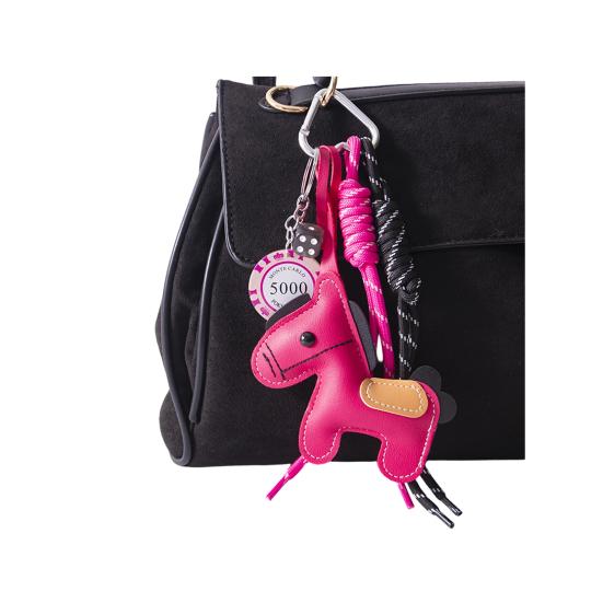 Klíčenka Živá barva Imitace kůže Design koně Přívěsek na klíče Lehký držák na klíče s provázkem Příslušenství k tašce na telefon