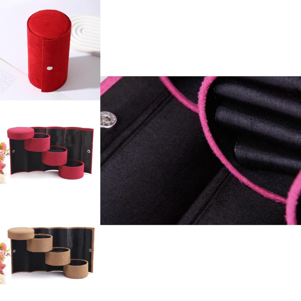 Portable Jewelry Display Box Organizer With High Quality Velvet For Travel Enthusiasts