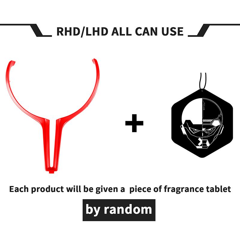 Pro BMW řady M M2 M3 M4 M5 F80 F82 F87 1ks Auto obložení volantu Auto vnitřní kryt Karbonové vlákno Dekorace ve tvaru T