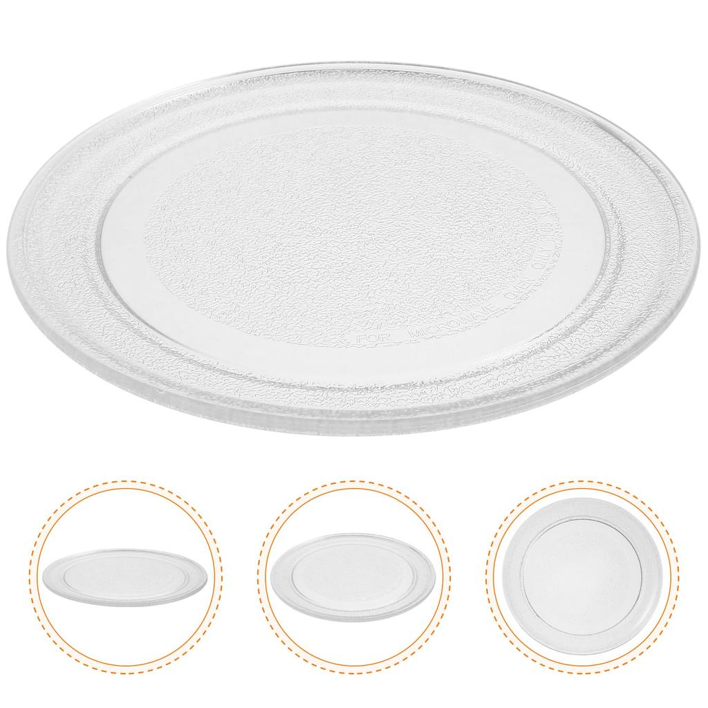 Amosfun Microwave Turntable Plate, 24.5cm, Heat-Resistant Glass, Microwave Turntable Replacement, Round Rotating Plate, Oven-Safe, Home Microwave Acce
