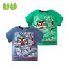 Half Sleeve Chinese Style Summer Kids' Tops Cotton Lion