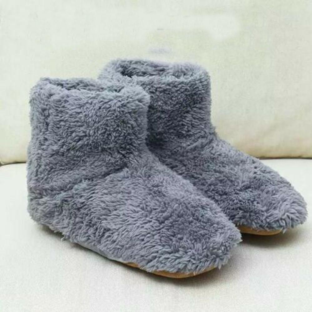 Charging Plush Comfortable Electric Heated Shoes Warm Foot Foot Warmer Shoes Winter Warming Slipper