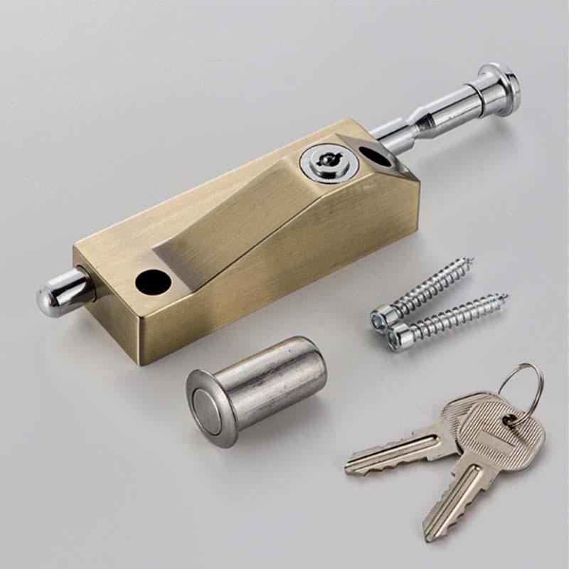 Zăvor cu cârlig din aliaj de aluminiu pentru podea și ușă rotativă din lemn