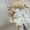 Hair Accessory for Coming-of-Age Ceremony, Pre-wedding Photoshoot, After-party, Graduation Ceremony, Entrance Ceremony. Features Include Chiffon
