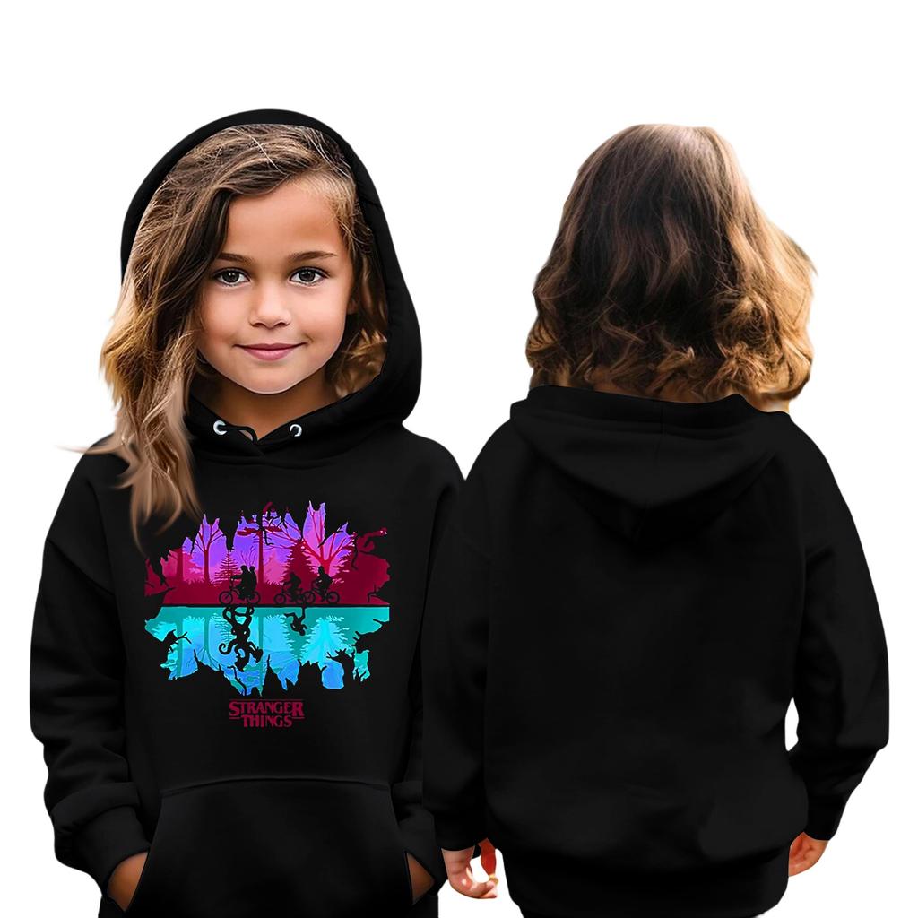 Kinder Sweatshirt Langarm Leichtes Lässiges Kapuzenshirt Locker Bequemes Kinder Sweatshirt