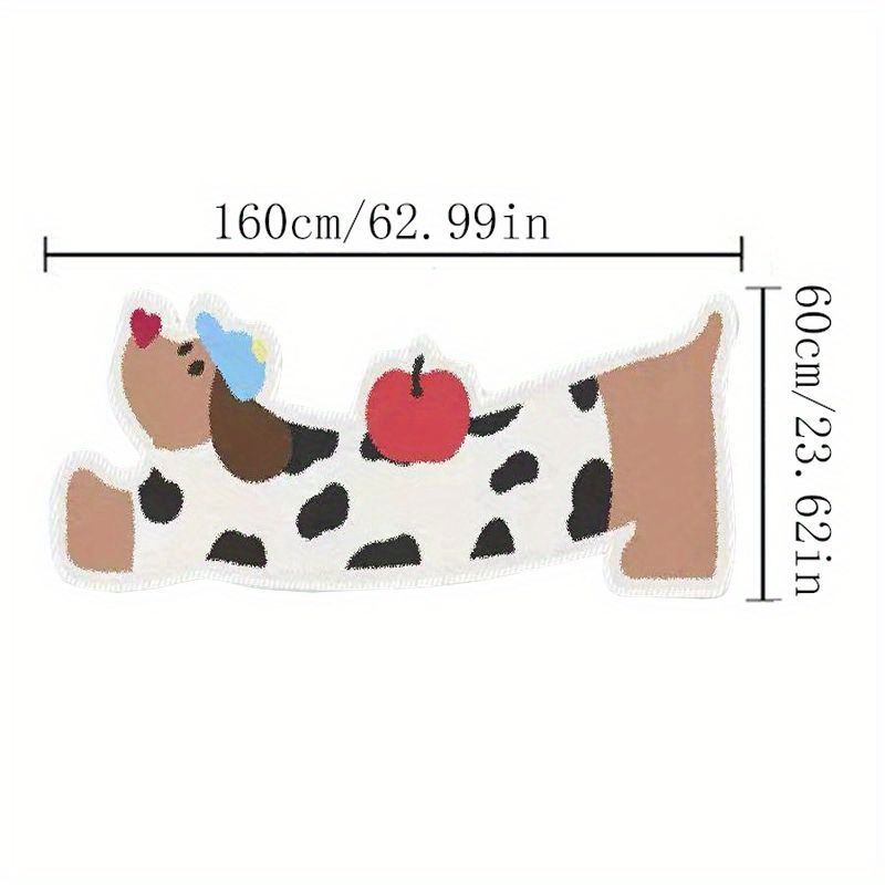 Lovely Dachshund Long Shaped Carpet Soft Non-Slip Bedroom Bedside Rug Living Room Bay Window Floor Mat Home Decor