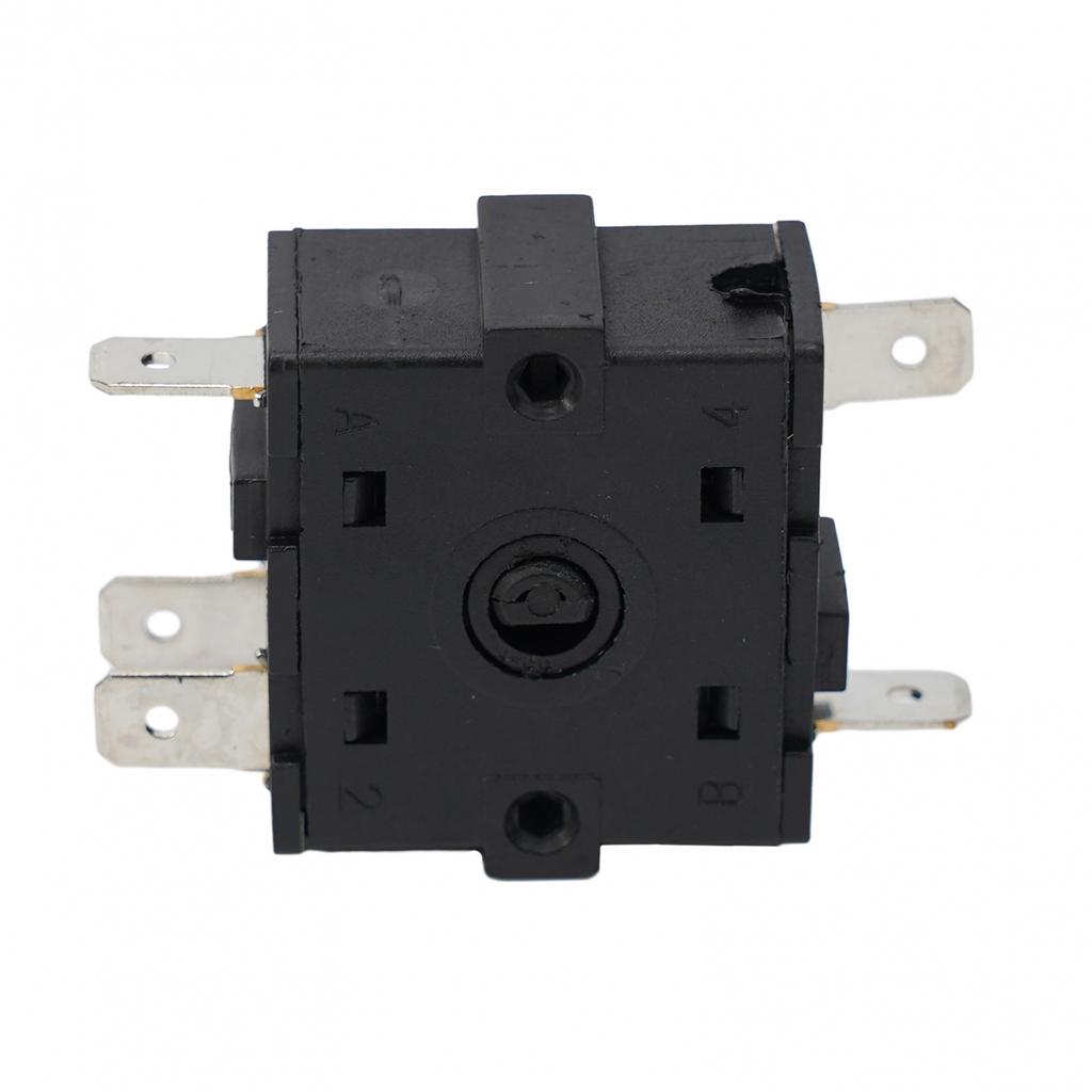 16A Gear Switch Rotary Switch 3 Pin 5Pin AC250V Black