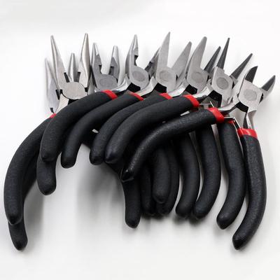 Multi-Functional Craft Pliers Set: Mini Vise, Diagonal Cutters, Needle-Nose for Handcraft and Jewelry Tools.