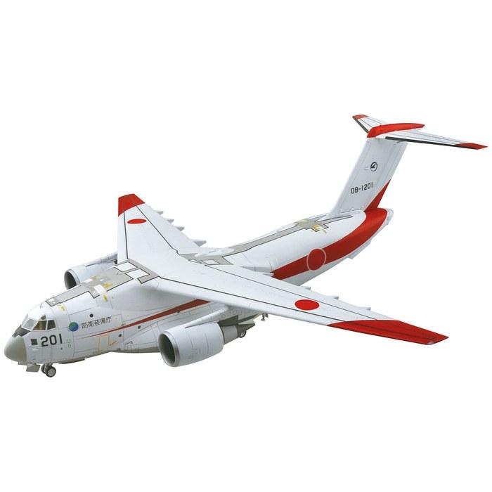 Aoshima 1/144 Aircraft Series No.5 Japan Air Self-Defense Force C-2 Transport Aircraft (Prototype) Plastic Model, White