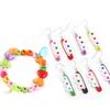 100pcs/Lot Acrylic Arabic Letters Sound Flat Spaced Beads  For Jewelry Making DIY for Kids Woman Puzzle Handmade Charms Bracelet