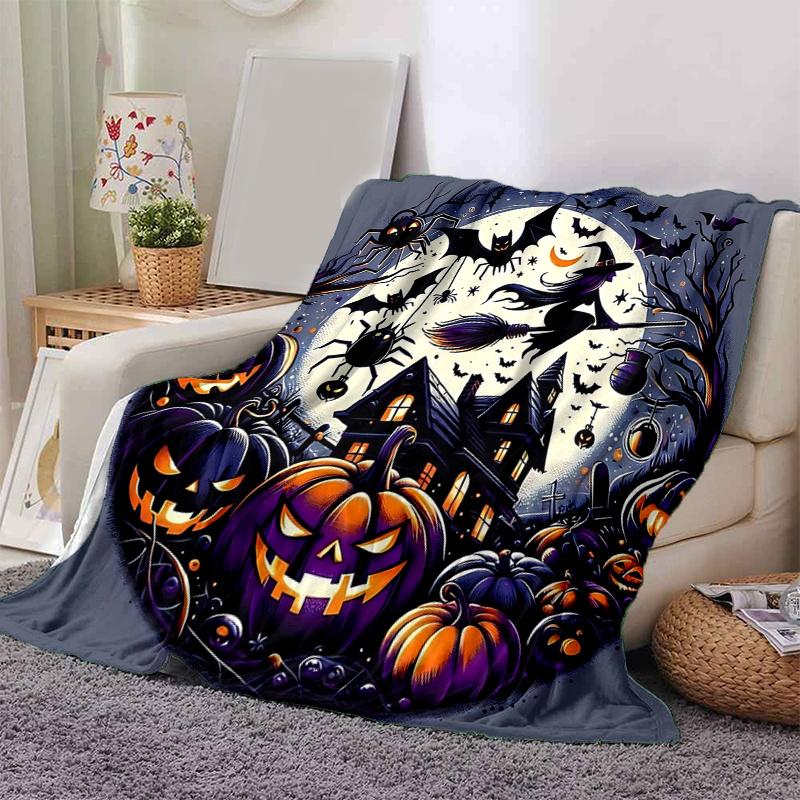 1pc Halloween Bilder Ideen Blanket  Seasonal Universal Home Decorative, Living Room, Travel, Camping, Car Blankets
