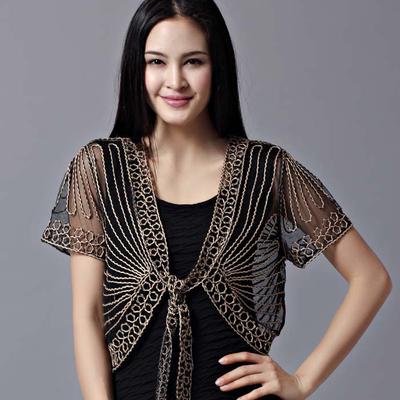 Fashion Hollow Out Shortsleeve Women Blouses Shirts Sexy Net Yarn Patchwork Tops