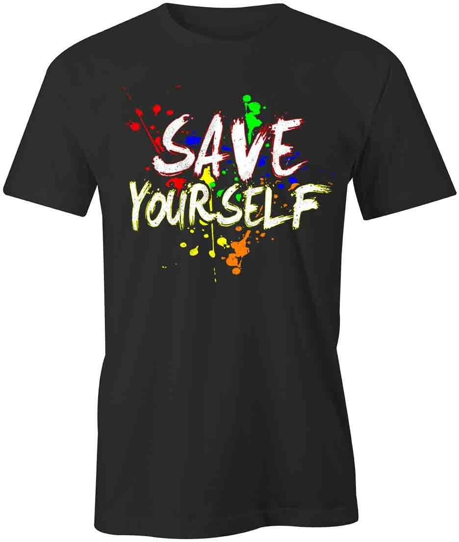 Save Yourself TShirt Tee Short-Sleeved Cotton CLOTHING MOTIVATION S1BCA742 XXL