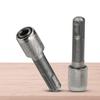 1/10pcs Round Shank To Hex Shank Adapter Electric Hammer Adapter Conversion Connecting Rod Sleeve Shank Power Screwdriver Bit