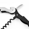 Bottle Opener Multi-Functional Non-slip Handle Labor-Saving Stainless Steel 2 in 1 Handheld Bottle Lid Remover Corkscrew Kitchen Tool