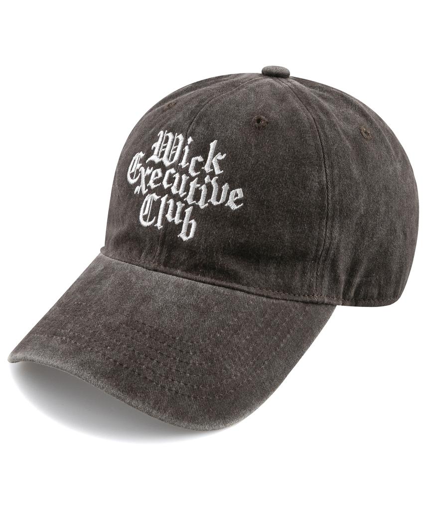 Wig Gothic Executive Club Stonewashed Ball Cap - Brown