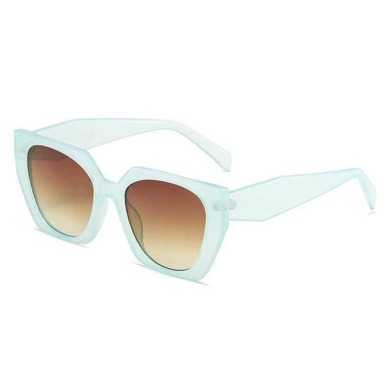 3282 Large Frame European & American Fashion High-End Polygon Cat Eye Sunglasses - Unisex UV Protection