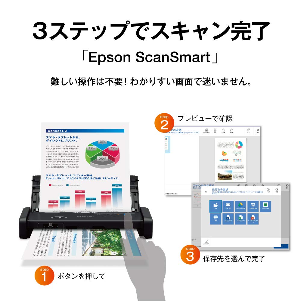 Epson Skaner DS-360W (Podawanie arkuszy/dupleks A4/bezprzewodowy z obsługą Wi-Fi)