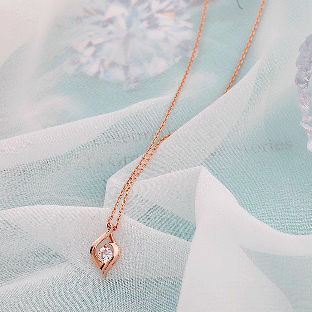 Rose Altın Moda Polyester Kolye