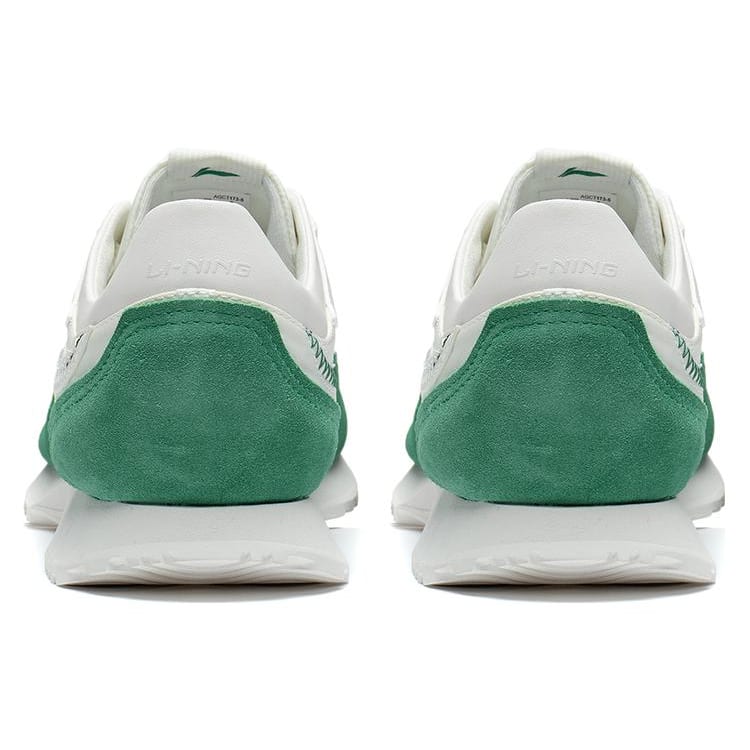 Li Ning CF Forest Woven Abrasion Resistant Breathable Low top Casual Shoes Men's White Green AGCT173-5