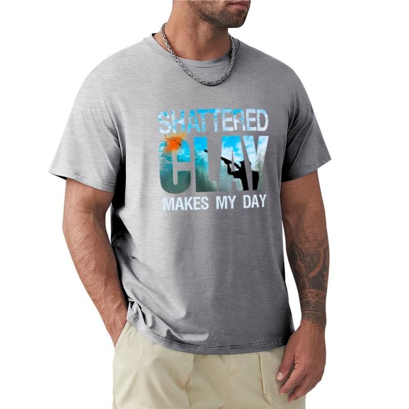Skeet Trap Tonkugelschießen Zerschossene Tonkugeln Machen Meinen Tag Geschenke T-Shirt tshirt Sommeroberteile Unisex Kleidung