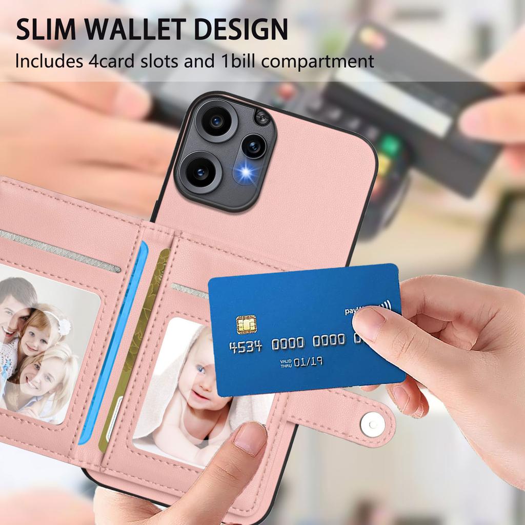 For Nothing CMF Phone 2 Pro Case RFID Blocking Card Holder Kickstand TPU+PU Leather Phone Back Cover