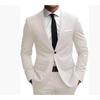 Men's European & American Casual Two-Piece Suit Set for Weddings/Banquets