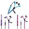 Metal Zipper Earphones With Microphone For Mobile Phone Listening And Call Control