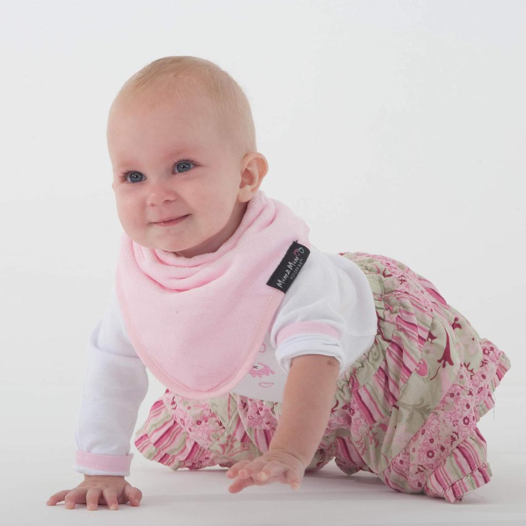 Mum 2 Mum Lätzchen-Bandana für Babys, Schockierende Lätzchen, Rosa, Rosa, Lila, 3er-Pack (x1)