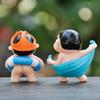 4Pcs/Set Cartoon Anime Crayon Shin Chan Action Figures Collection PVC Model Doll Kawaii Toys Desktop Decoration Birthday Gifts